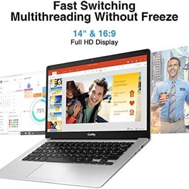 €237 with coupon for Coolby YealBook 14.1 inch intel J4005 6GB DDR4 RAM 120G M.2 SSD 34Wh Battery Fast Charging 300nits Narrow Bezel Win10 Pro Notebook from BANGGOOD