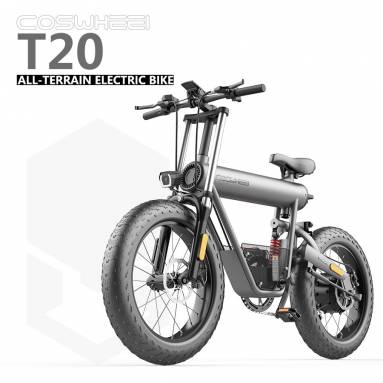 €1763 with coupon for Coswheel T20 500W 20 Inch Fat Tire All Terrian Ebike 20Ah 45km/h 100km from EU warehouse BUYBESTGEAR