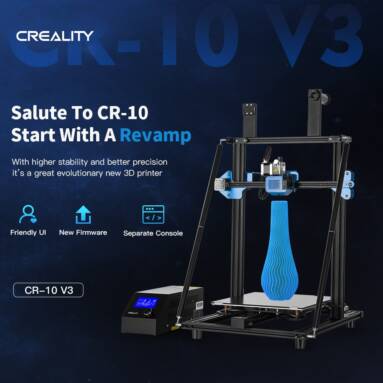 €335 with coupon for Creality 3D® CR-10 V3 Upgraded 3D Printer from EU ES warehouse BANGGOOD
