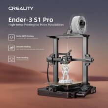 €289 with coupon for Creality Ender-3 S1 Pro 3D Printer, Sprite Dual-gear Direct Extruder, Dual Z-axis Sync, PLA/ABS/Wood/TPU/PETG/PA Printing, Bend Spring Sheet to Release Print, 220x220x270mm from EU PL warehouse GEEKBUYING