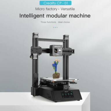 €515 with coupon for Creality CP – 01 3-in-1 Smart Module Machine 3D Printer + CNC Cutting + Laser Engraving – Black EU Plug from GEARBEST