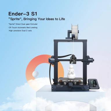 €316 with coupon for Creality Ender-3 S1 3D Printer 220*220*270mm With Sprite Direct Dual-Gear Extruder Bend Spring Sheet To Release Print from EU GER warehouse TOMTOP