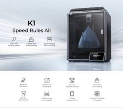 €469 with coupon for Creality K1 3D Printer from EU warehouse GEEKBUYING (free gift filament)