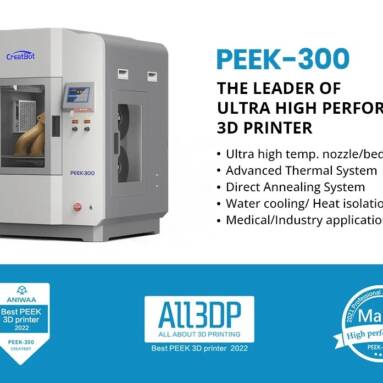 €13999 with coupon for CreatBot PEEK-300 3D Printer from EU warehouse GEEKBUYING