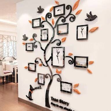 $25 flashsale for Creative Photo Tree 3D Wall Stickers from GearBest