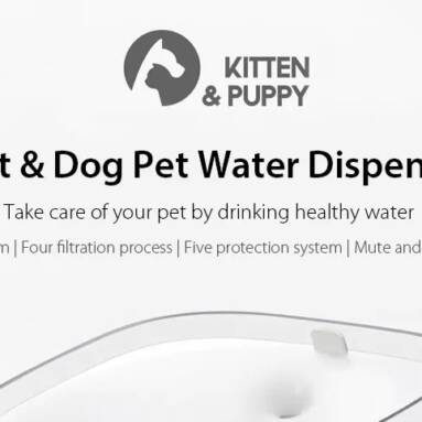 $47 with coupon for Creative Simple Pet Water Dispenser from Xiaomi Youpin from Gearbest