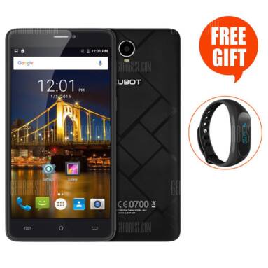 $106 with coupon for Cubot Max 4G Phablet  –  WITH SMART BAND BLACK from Gearbest