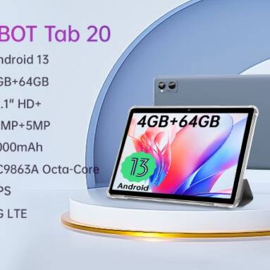 €83 with coupon for Cubot TAB 20 Tablet 4GB+64GB(Support 1TB Extended) from GSHOPPER