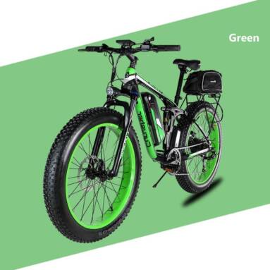 €2149 with coupon for Cyrusher XF800 Electric Bike Full Suspension 26” x 4” Fat Tires 750W Motor 13Ah Removable Battery 28mph Top Speed from EU warehouse GEEKBUYING