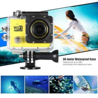 53% OFF Full HD Wifi 12MP Waterproof Action Camera,limited offer $16.65 from TOMTOP Technology Co., Ltd