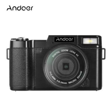Скидка $8 на цифровую камеру Andoer CDR2 1080P 15fps Full HD 24MP! from Tomtop