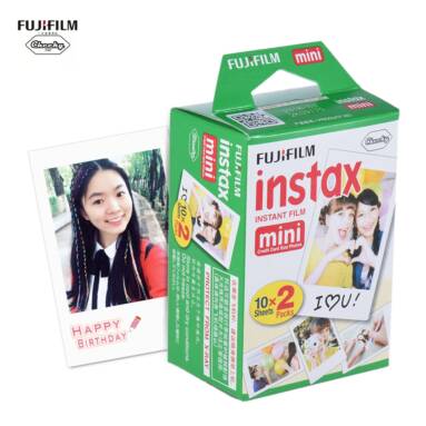43% OFF Fujifilm Instax Mini 20 Sheets White Film Photo Paper,free sipping $15.33 from TOMTOP Technology Co., Ltd