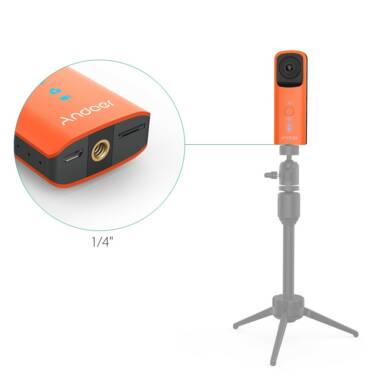$24 OFF Andoer A360II Handheld 360¡ãVR Video Camera,free shipping $55.96(Code:AACA24) from TOMTOP Technology Co., Ltd
