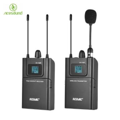 $12 Discount On Acemic DV-100 UHF Wireless Transmitter Receiver! from Tomtop