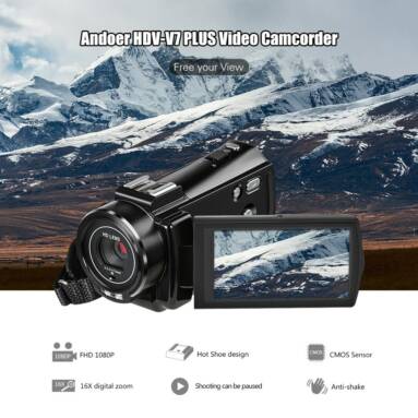 53% OFF Andoer HDV-V7 PLUS Digital Video Camera,limited offer $75.99 from TOMTOP Technology Co., Ltd