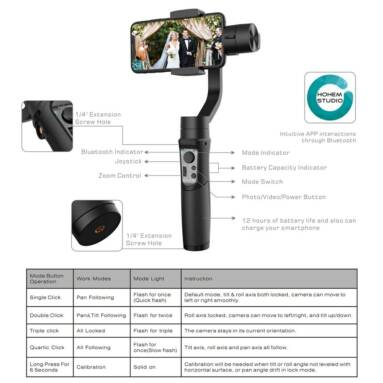 Hohem iSteady 3-Axis Smartphone Gimbal Presale,limited offer $87.99 from TOMTOP Technology Co., Ltd