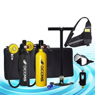 €121 with coupon for DCCMS DS-810 8pcs/set 1L Portable Diving Scuba Tank Divers Spare Oxygen Equipment Leisure Diving Mini Oxygen Tank – Yellow from EU CZ warehouse BANGGOOD