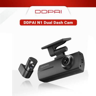 €62 with coupon for DDPAI N1 Dual Front & Rear Car Driving Recorder Car Dash Cam from BANGGOOD