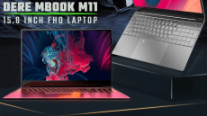 351 € s kupónom pre DERE MBook M11 Laptop 15.6 palcový Intel Celeron N5095 12GB RAM 256 SSD FHD Displej Podsvietená klávesnica Odtlačok prsta Celokovové puzdrá Notebook z EU CZ sklad BANGGOOD
