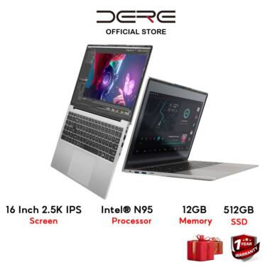 €309 with coupon for DERE R16 Pro Laptop 12GB DDR5 512GB SSD from EU warehouse GEEKBUYING