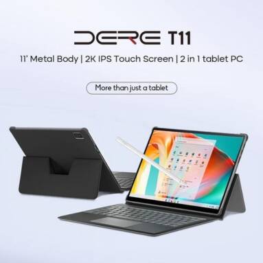 €266 with coupon for DERE T11 Tablet Intel Celeron N4500 Quad Core 16GB RAM 1TB SSD Tablet With Keyboard And Stylus Pen from EU /HK warehouse BANGGOOD