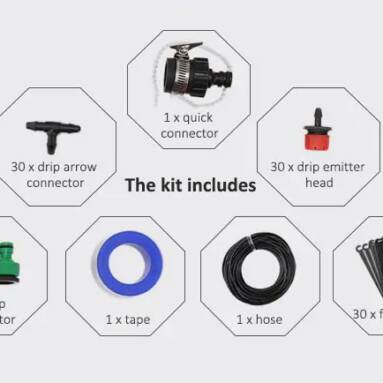 $18 with coupon for DIY Drip Irrigation Tool Kit Automatic Watering System Set from GearBest
