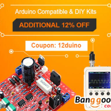 12% OFF for Arduino Compatible & DIY Kits from BANGGOOD TECHNOLOGY CO., LIMITED