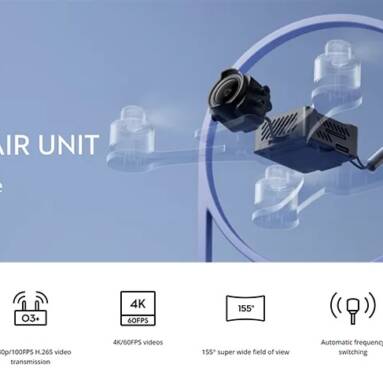 $259 with coupon for DJI O3 Air Unit 5.8Ghz Digital System FPV Transmitter from BANGGOOD