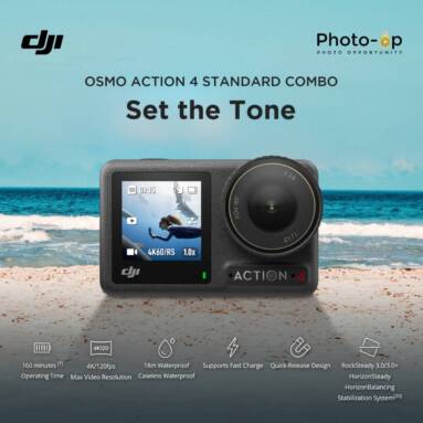 324 € s kupónom pre DJI Osmo Action 4 Standard Set z EU skladu ALIEXPRESS
