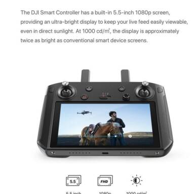 €514 with coupon for DJI Smart Controller Transmitter with 5.5-inch 1080P Screen OcuSync 2.0 Go Share SkyTalk for DJI Mavic 2 Series RC Drone from BANGGOOD