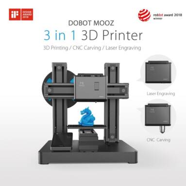 $559 with coupon for DOBOT MOOZ-1 Industrial Grade Transformable Metallic 3D Printer Single Z-Axis Linear Guideway Supports Laser CNC Printing from GEEKBUYING