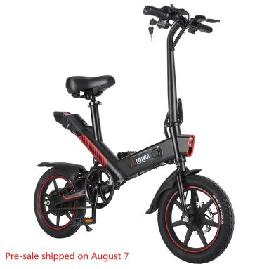 469 € s kuponom za DOHIKER Y1 sklopivi električni bicikl 350W 36V vodootporni električni bicikl s 14-inčnim kotačima 10Ah punjiva baterija – EU skladište od WIIBUYING