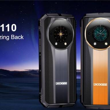 €208 with coupon for DOOGEE S110 Smartphone 12GB+256GB Innovative Rear Display from GSHOPPER
