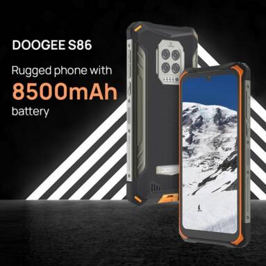 €121 with coupon for DOOGEE S86 Global Bands 6.1 inch IP68&IP69K Waterproof NFC 8500mAh 6GB 128GB Helio P60 16MP AI Quad Camera 4G Smartphone  from BANGGOOD