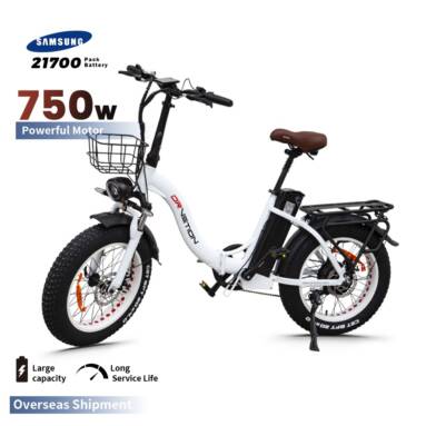 €1087 with coupon for DRVETION CT20 Fat Tire Folding Electric Bicycle 48V 20AH 750W from EU warehouse BANGGOOD