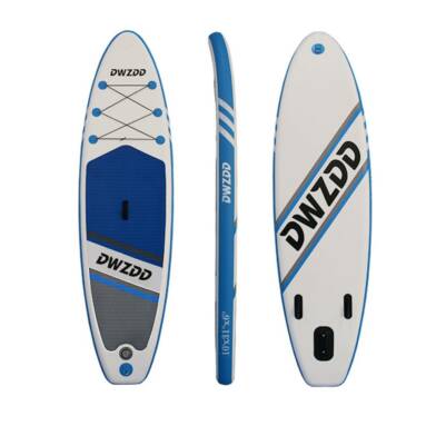 €192 with coupon for DWZDD Stand Up Paddle Board Thick Surf Board with Inflatable Valves Paddle Stretch Rope Repair Kits Fins Footrope Pump from EU CZ warehouse BANGGOOD