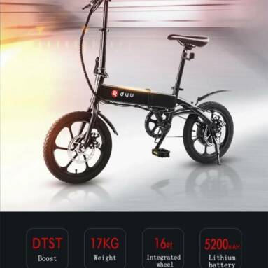 €446 with coupon for DYU A1F 36V 250W 7.5AH 16inch Folding Electric Bicycle 25KM/H Speed 25KM Mileage 120KG Payload Electric Bike from EU CZ warehouse BANGGOOD