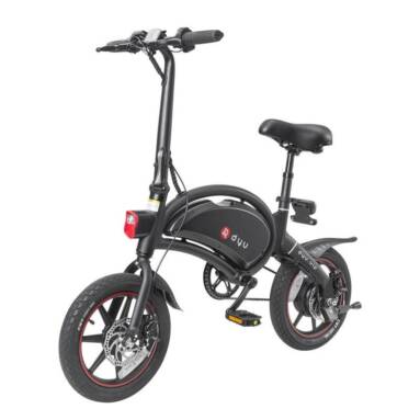 €490 with coupon for DYU D3+ Folding Moped Electric Bike EU WAREHOUSE from GEEKBUYING