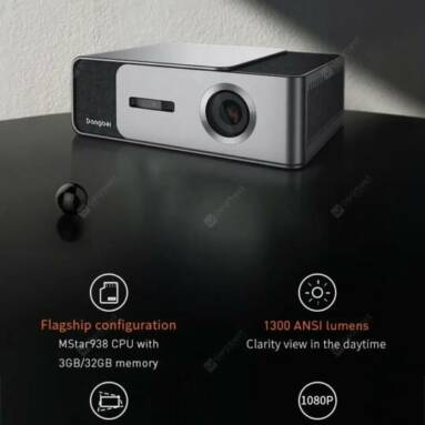 $659 with coupon for DangBei F1C DLP Home Entertainment Projector 3GB RAM + 32GB ROM US Plug (2-pin) from GearBest