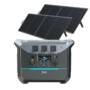 DaranEner NEO2000 2000W 2073.6Wh LiFePO4 Battery Portable Power Station with 2Pc SP200 200W ETFE Solar Panel