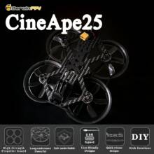 €151 with coupon for DarwinFPV CineApe 25 FPV Racing RC Drone PNP BNF – CineApe25 Analog R81 Receiver from EU warehouse BANGGOOD