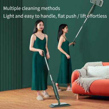 €25 with coupon for Deerma DEM-TB880 Spray Mop Wet and dry Dual Use 280ml Water Tank Capacity with 3-layer Composite Structure Mop Cloth from EU CZ warehouse BANGGOOD