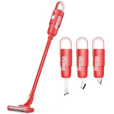 €71 with coupon for Deerma VC21 Unique Red Cordless Vacuum Cleaner for Home and Car Ultra Light, 30min Long Battery life, Electric Floor Brush, Unique red Version from BANGGOOD