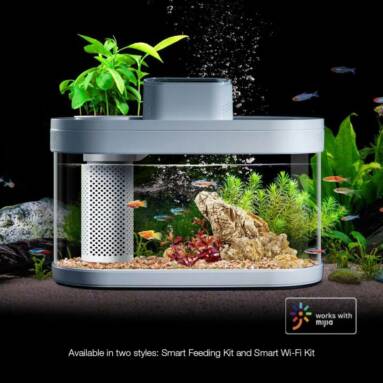 €104 with coupon for Descriptive Geometry DESGEO C180 9L Aquarium Pro Smart Feeder 7 Colors LED Light Self-Cleaning High Efficiency Filtration Mini Aquarium With Mijia App Control Pet Supplies – With WIFI Feeder from BANGGOOD