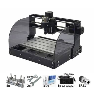 $193 with coupon for Desktop Laser Engraving Machine DIY Hobby Laser Engraver V3 GRBL Laser Printer CNC Cutting Tool –  Standard without laser Czech Republic Warehouse from GEARBEST