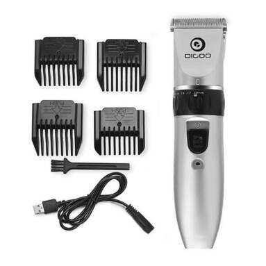 €12 with coupon for Digoo BB-T1 USB Ceramic R-Blade Hair Trimmer Rechargeable Hair Clipper 4X Extra Limiting Comb Silent Motor for Children Baby Men from BANGGOOD