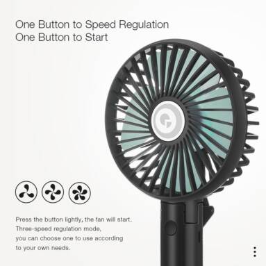 €4 with coupon for Digoo DF-004 Foldable USB Charging Fan Portable Mini Handheld Speed Adjustable Cooling Fan Regulation from BANGGOOD