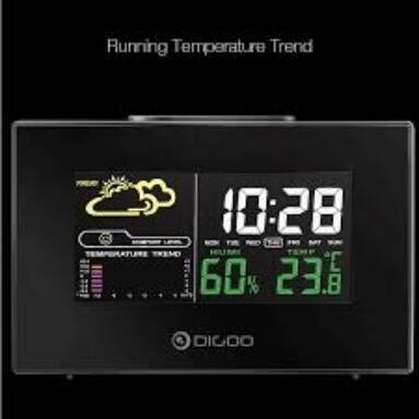 €4 with coupon for Digoo DG-C3 Wireless Color Backlit USB Hygrometer Thermometer Weather Forecast Station Alarm Clock from BANGGOOD