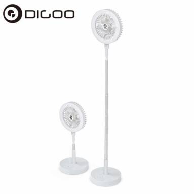€25 with coupon for Digoo DG-PFL6 Portable Retractable USB Charging Fan with Ring Light 7200mAh Battery Timing Control Touch Control Panel from EU CZ warehouse BANGGOOD