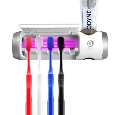 €21 with coupon for Digoo DG-UB01 UV Light Toothbrush Sterilizer Box Ultraviolet Antibacterial Toothbrush Cleaner USB Rechargeable Toothbrush Holder from BANGGOOD
